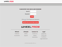 Tablet Screenshot of dealerline.wheelpros.com